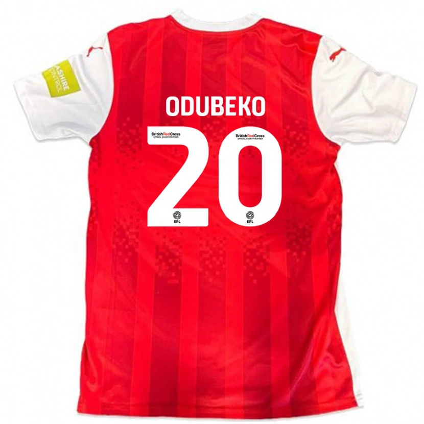 Danxen Kid Mipo Odubeko #20 Red White Home Jersey 2024/25 T-Shirt