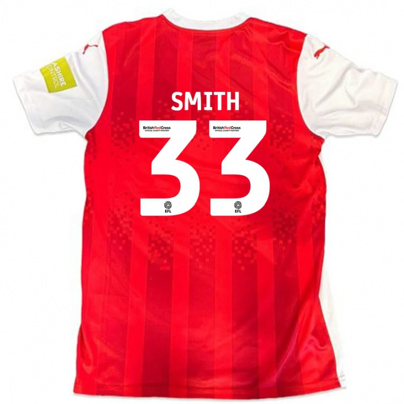 Danxen Kid Pele Smith #33 Red White Home Jersey 2024/25 T-Shirt