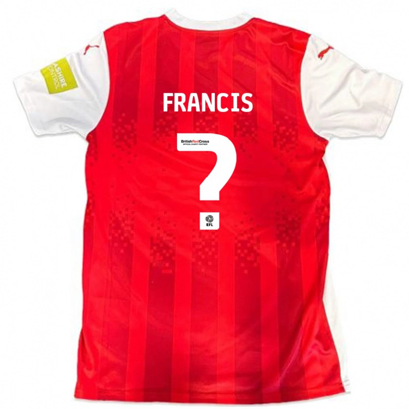 Danxen Kid Dannen Francis #0 Red White Home Jersey 2024/25 T-Shirt