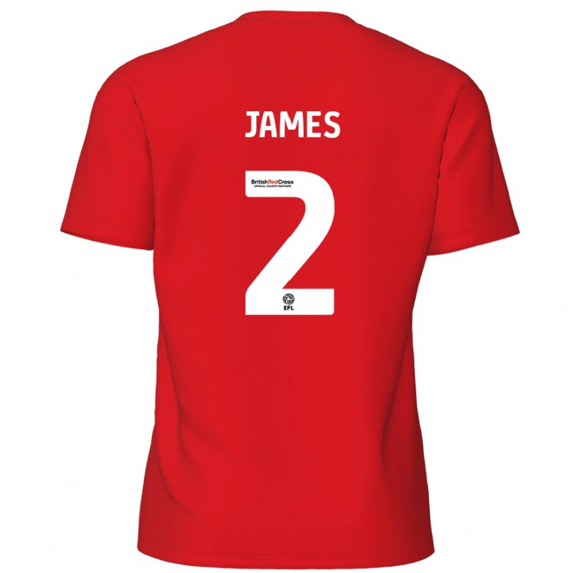 Danxen Kid Tom James #2 Red Home Jersey 2024/25 T-Shirt