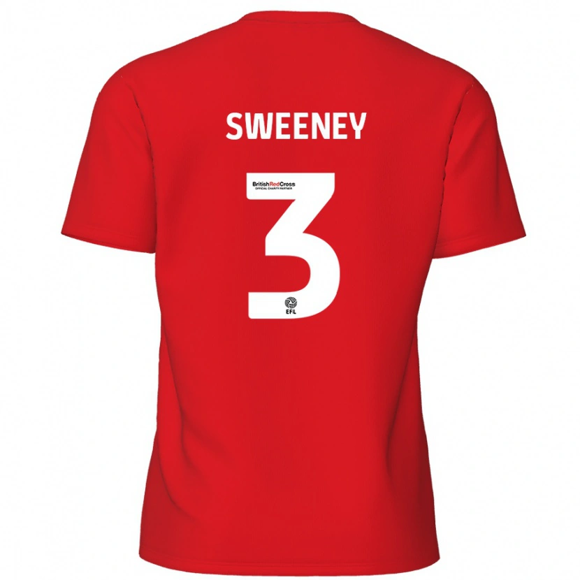 Danxen Kid Jayden Sweeney #3 Red Home Jersey 2024/25 T-Shirt