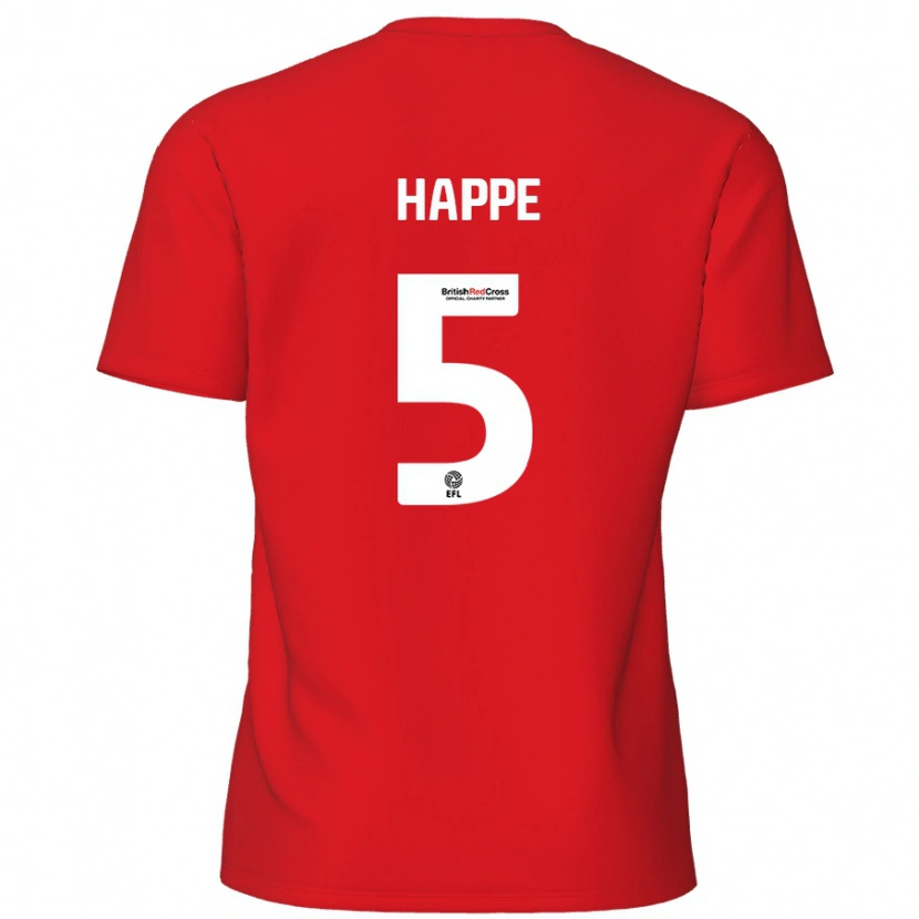 Danxen Kid Dan Happe #5 Red Home Jersey 2024/25 T-Shirt