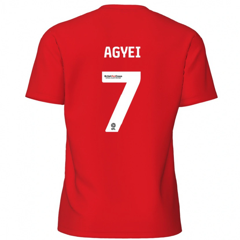 Danxen Kid Dan Agyei #7 Red Home Jersey 2024/25 T-Shirt