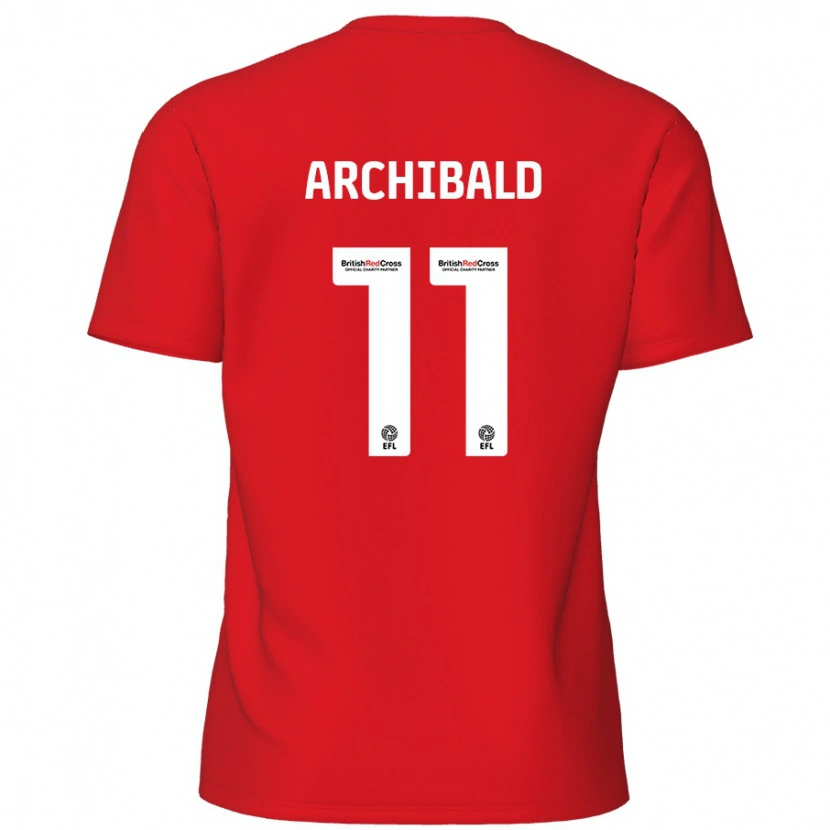 Danxen Kid Theo Archibald #11 Red Home Jersey 2024/25 T-Shirt