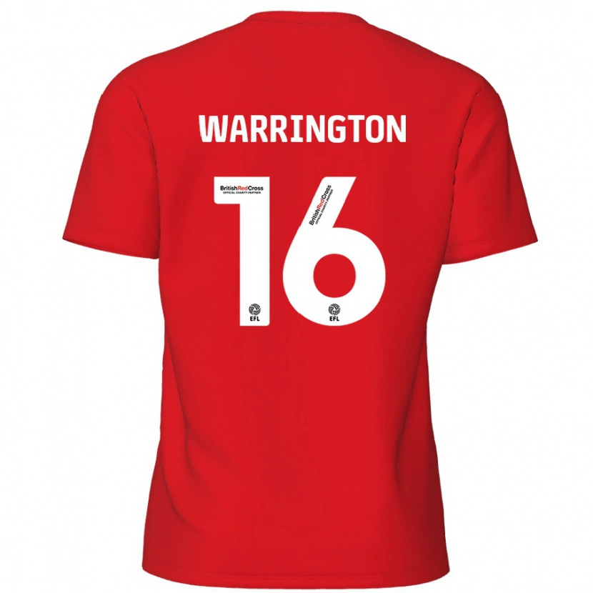 Danxen Kid Lewis Warrington #16 Red Home Jersey 2024/25 T-Shirt