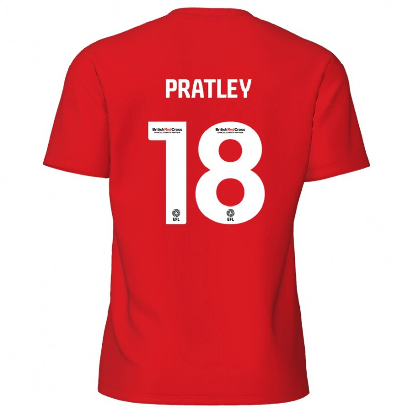 Danxen Kid Darren Pratley #18 Red Home Jersey 2024/25 T-Shirt