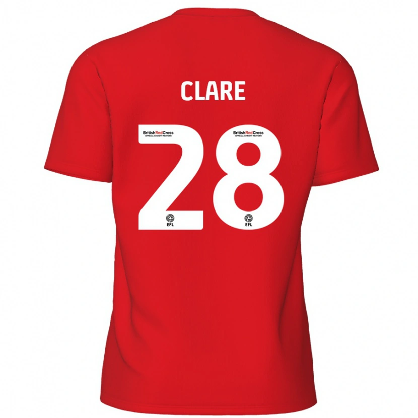 Danxen Kid Sean Clare #28 Red Home Jersey 2024/25 T-Shirt