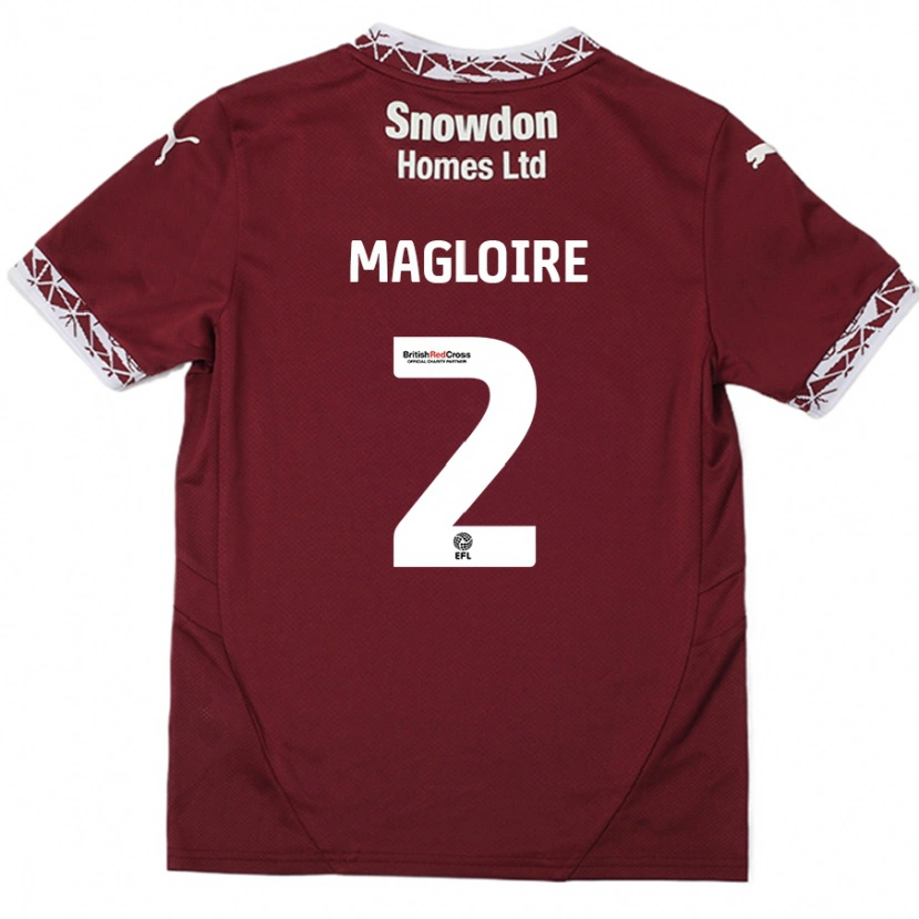 Danxen Kid Tyler Magloire #2 Burgundy Home Jersey 2024/25 T-Shirt