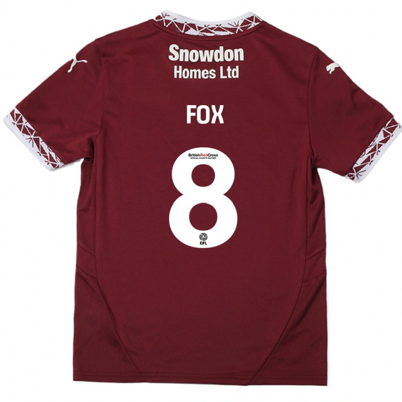 Danxen Kid Ben Fox #8 Burgundy Home Jersey 2024/25 T-Shirt