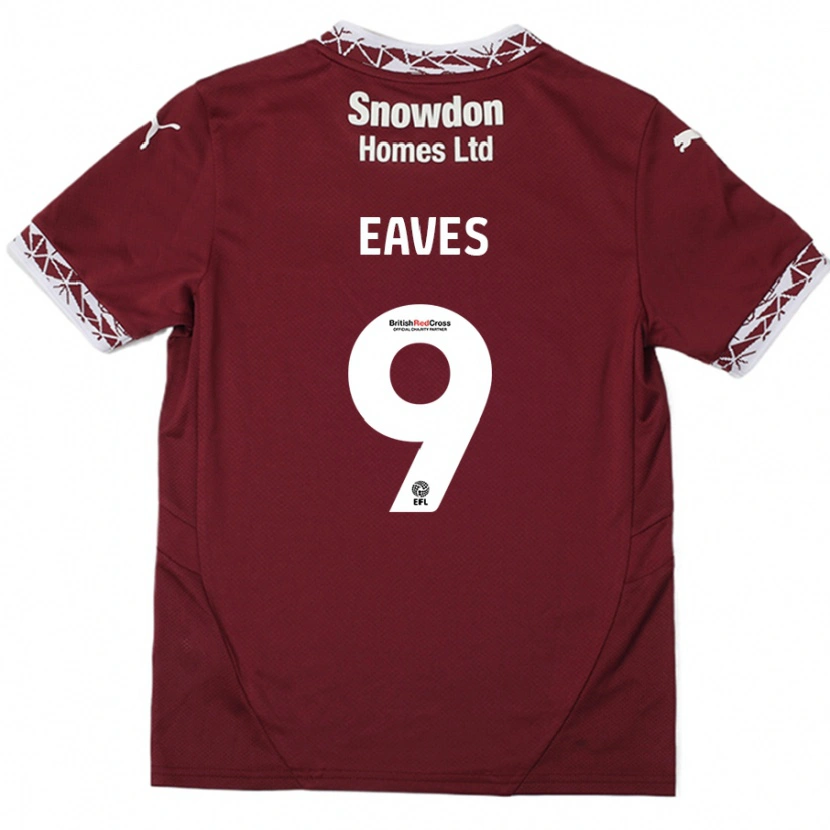 Danxen Kid Tom Eaves #9 Burgundy Home Jersey 2024/25 T-Shirt