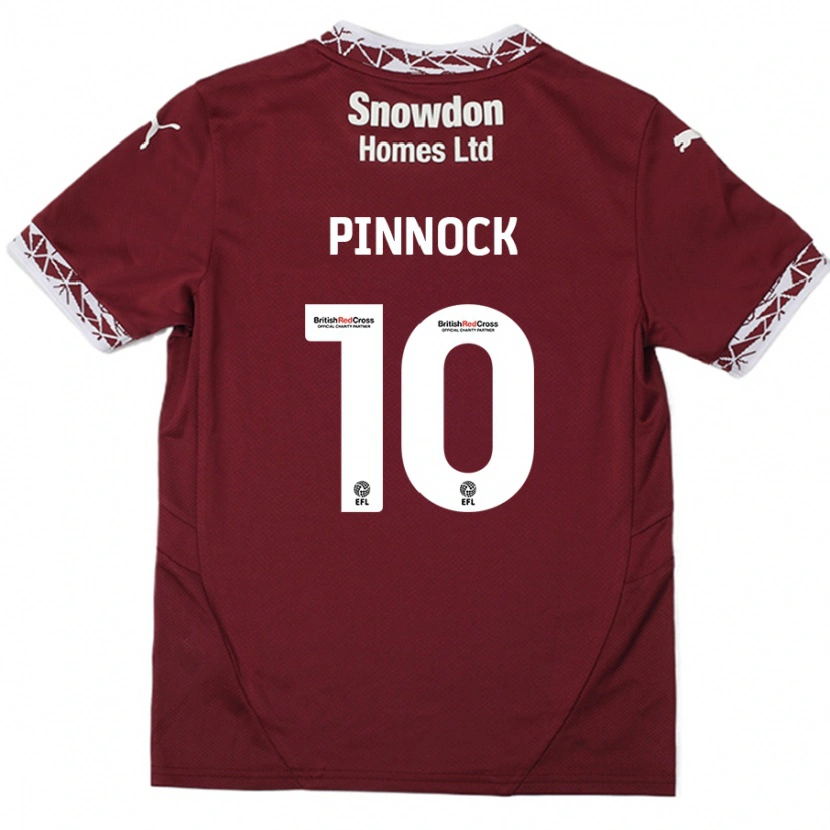 Danxen Kid Mitch Pinnock #10 Burgundy Home Jersey 2024/25 T-Shirt