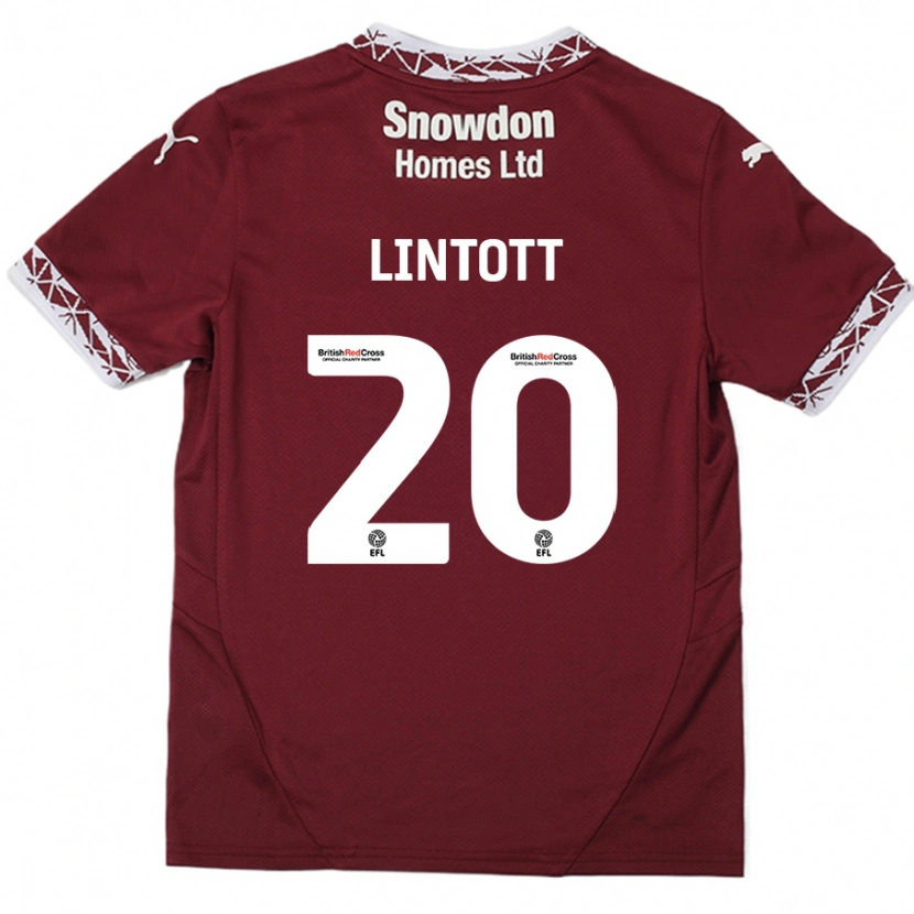 Danxen Kid Harvey Lintott #20 Burgundy Home Jersey 2024/25 T-Shirt