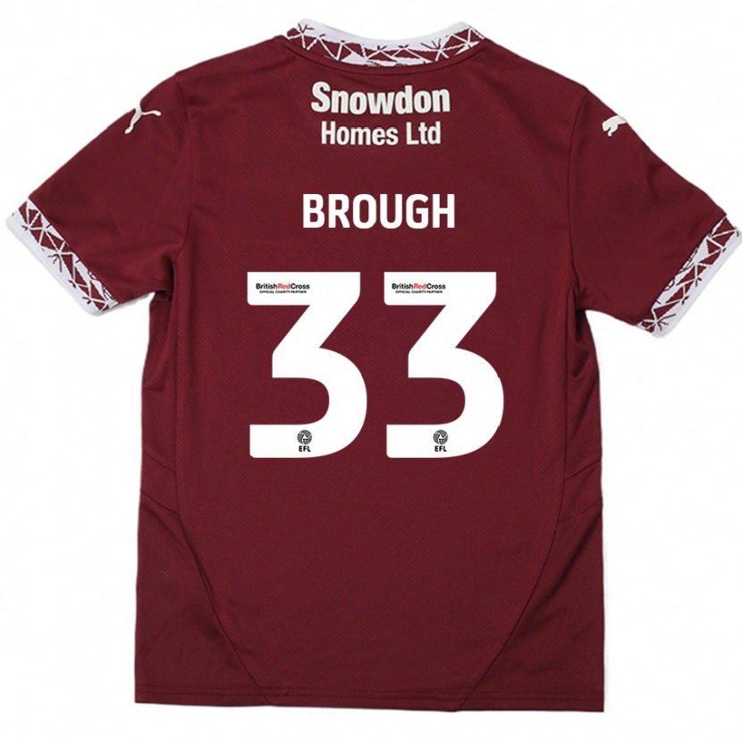 Danxen Kid Patrick Brough #33 Burgundy Home Jersey 2024/25 T-Shirt