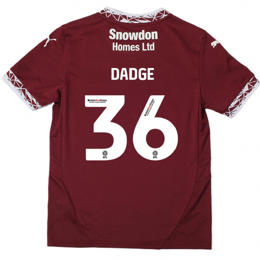 Danxen Kid James Dadge #36 Burgundy Home Jersey 2024/25 T-Shirt