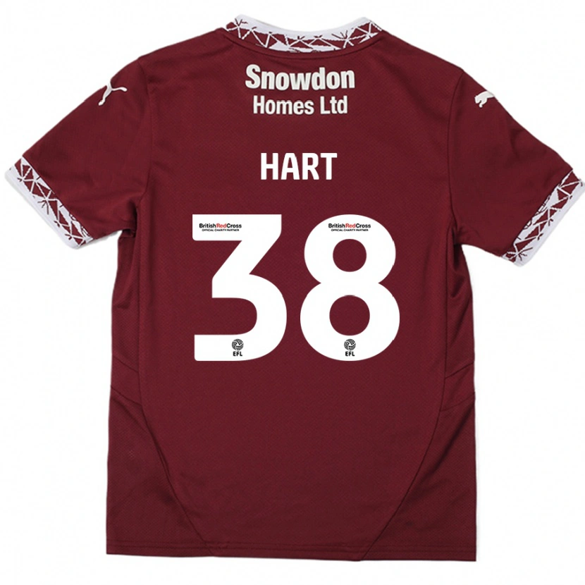 Danxen Kid Jamari Hart #38 Burgundy Home Jersey 2024/25 T-Shirt