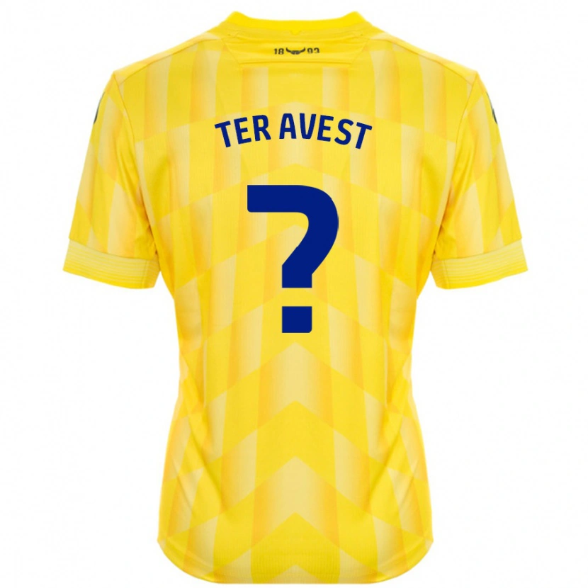 Danxen Kid Hidde Ter Avest #0 Yellow Home Jersey 2024/25 T-Shirt