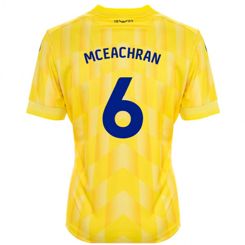 Danxen Kid Josh Mceachran #6 Yellow Home Jersey 2024/25 T-Shirt