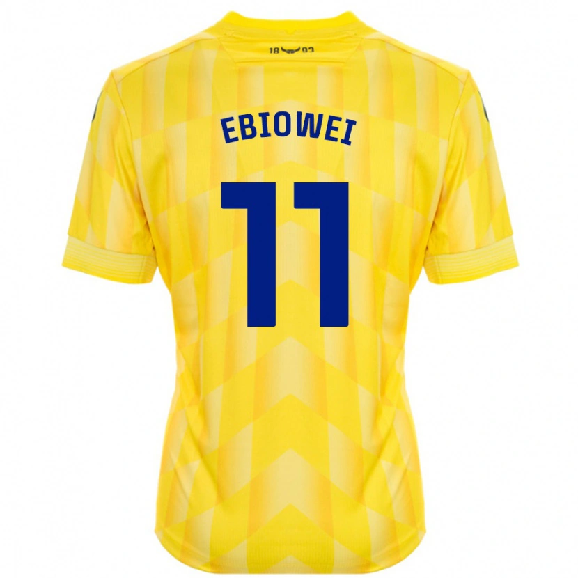 Danxen Kid Malcolm Ebiowei #11 Yellow Home Jersey 2024/25 T-Shirt