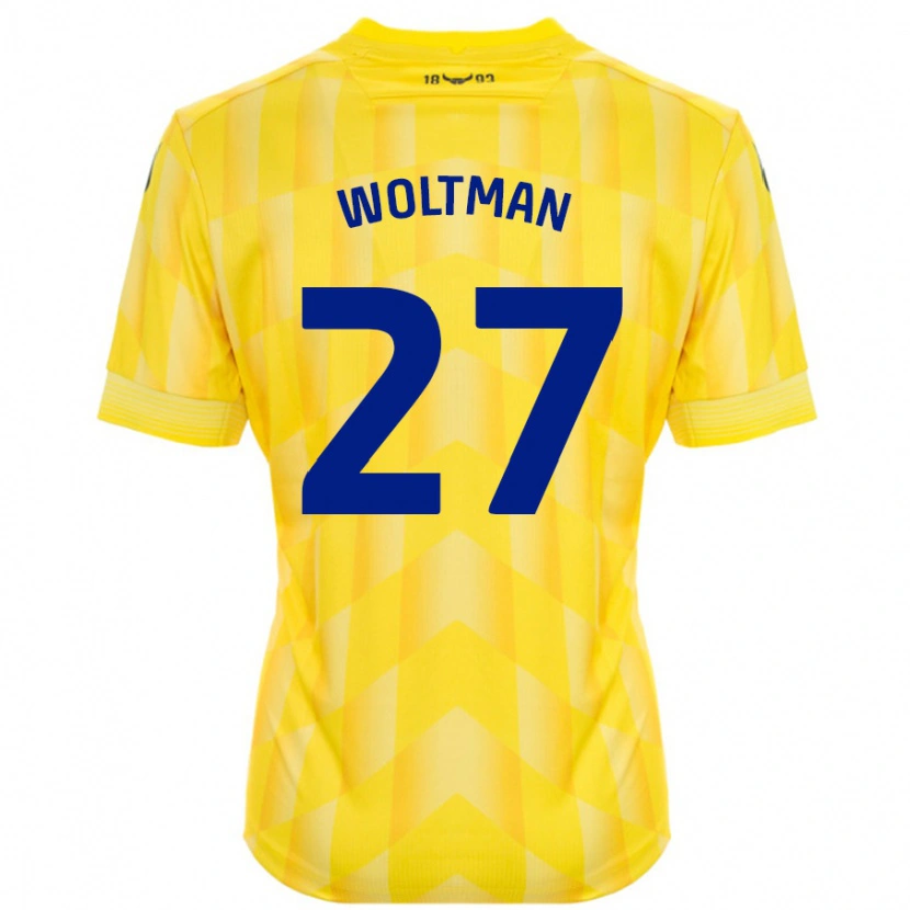 Danxen Kid Max Woltman #27 Yellow Home Jersey 2024/25 T-Shirt