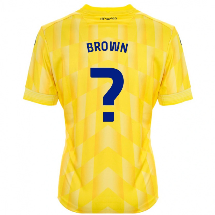 Danxen Kid Georgia Brown #0 Yellow Home Jersey 2024/25 T-Shirt