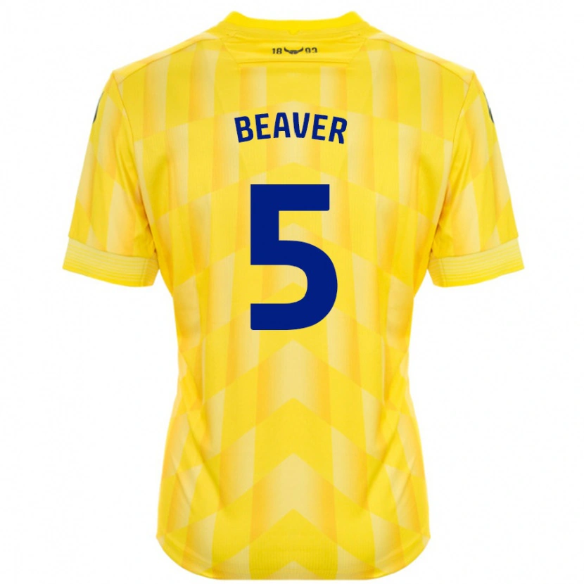 Danxen Kid Catherine Beaver #5 Yellow Home Jersey 2024/25 T-Shirt