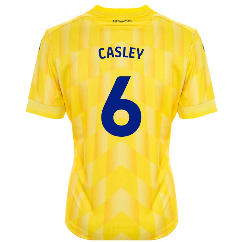 Danxen Kid Riva Casley #6 Yellow Home Jersey 2024/25 T-Shirt