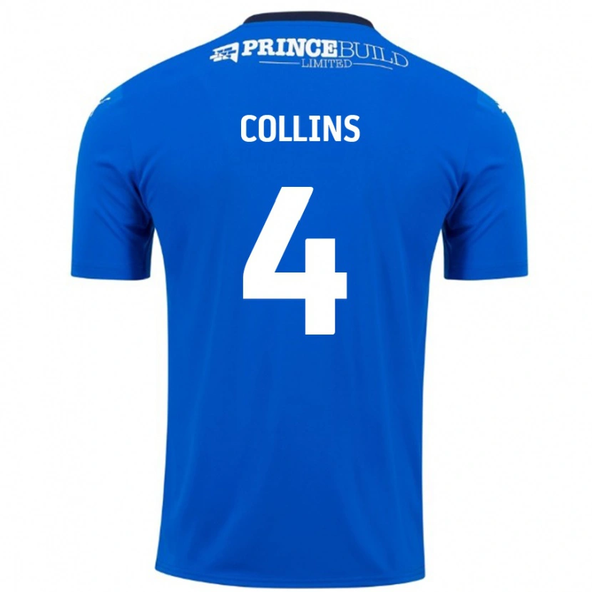 Danxen Kid Archie Collins #4 Blue White Home Jersey 2024/25 T-Shirt