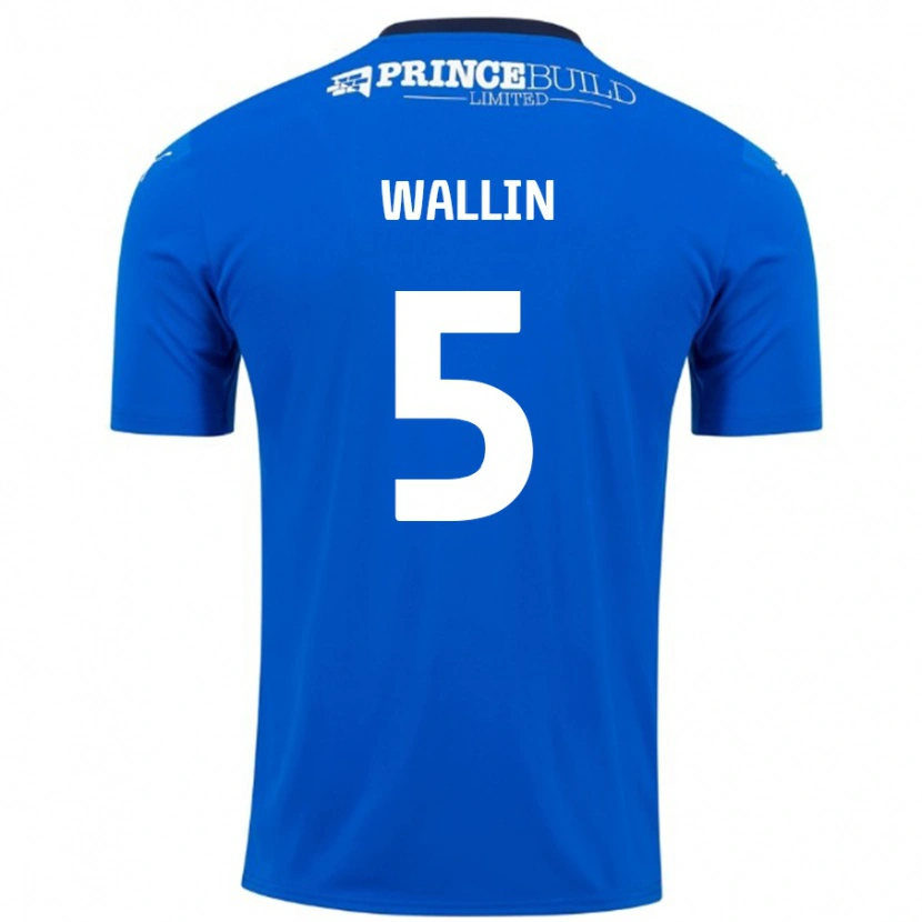 Danxen Kid Oscar Wallin #5 Blue White Home Jersey 2024/25 T-Shirt