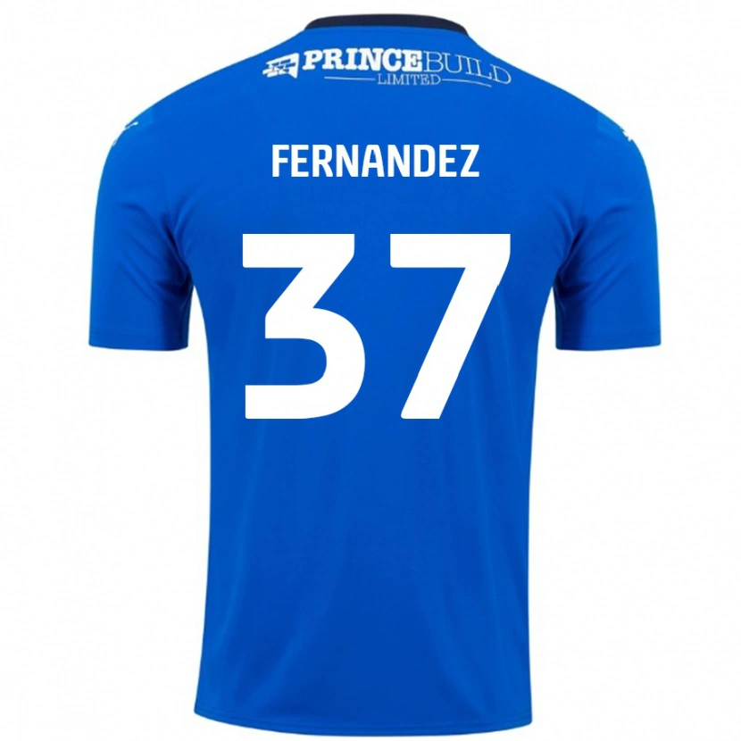 Danxen Kid Emmanuel Fernandez #37 Blue White Home Jersey 2024/25 T-Shirt