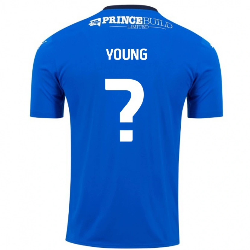 Danxen Kid Tyler Young #0 Blue White Home Jersey 2024/25 T-Shirt