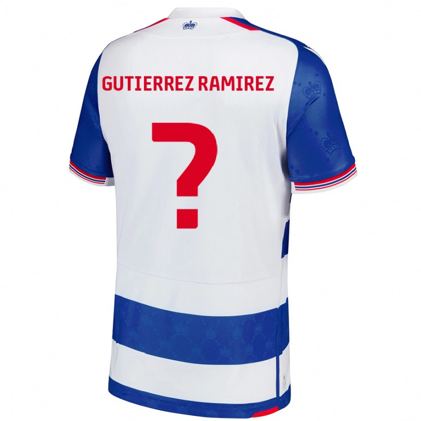 Danxen Kid William Gutierrez Ramirez #0 Blue White Home Jersey 2024/25 T-Shirt