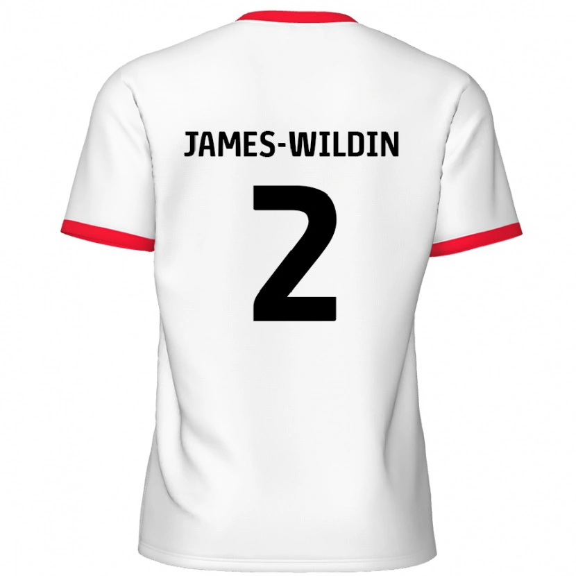 Danxen Kid Luther James-Wildin #2 White Red Home Jersey 2024/25 T-Shirt