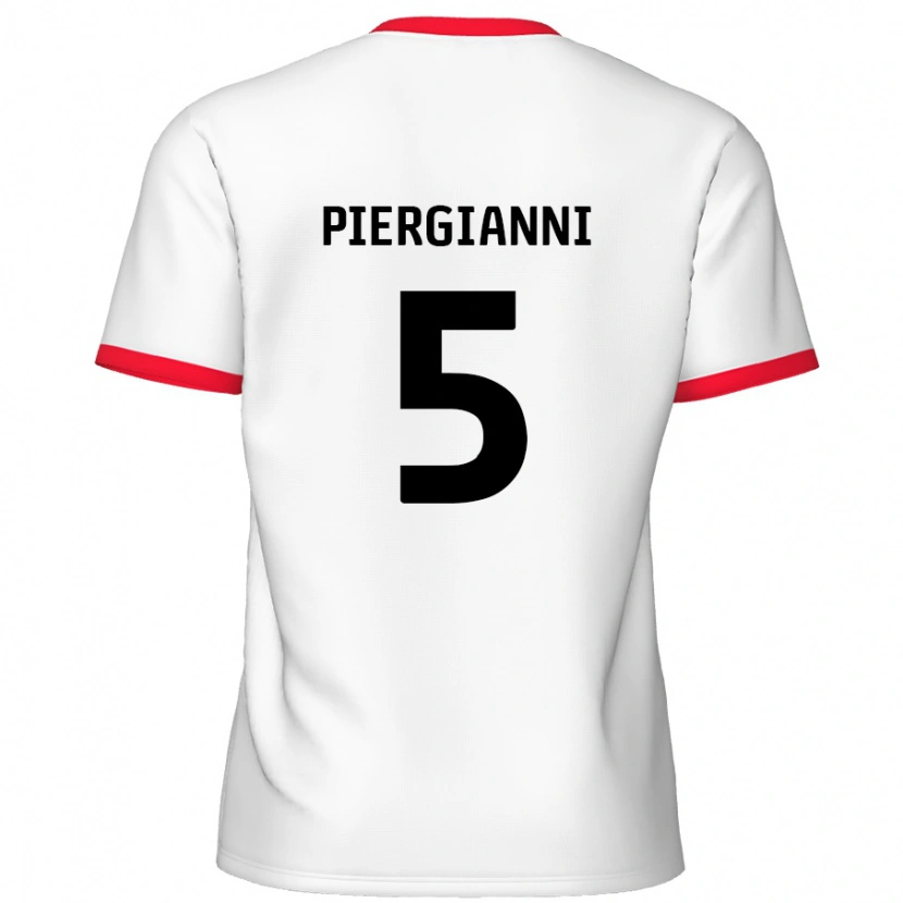 Danxen Kid Carl Piergianni #5 White Red Home Jersey 2024/25 T-Shirt