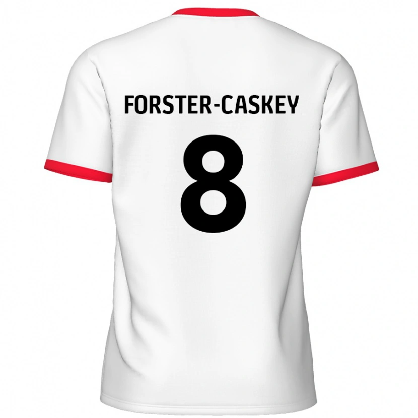 Danxen Kid Jake Forster-Caskey #8 White Red Home Jersey 2024/25 T-Shirt