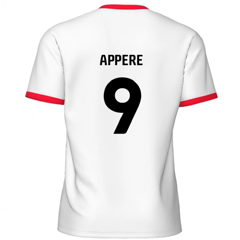 Danxen Kid Louis Appéré #9 White Red Home Jersey 2024/25 T-Shirt