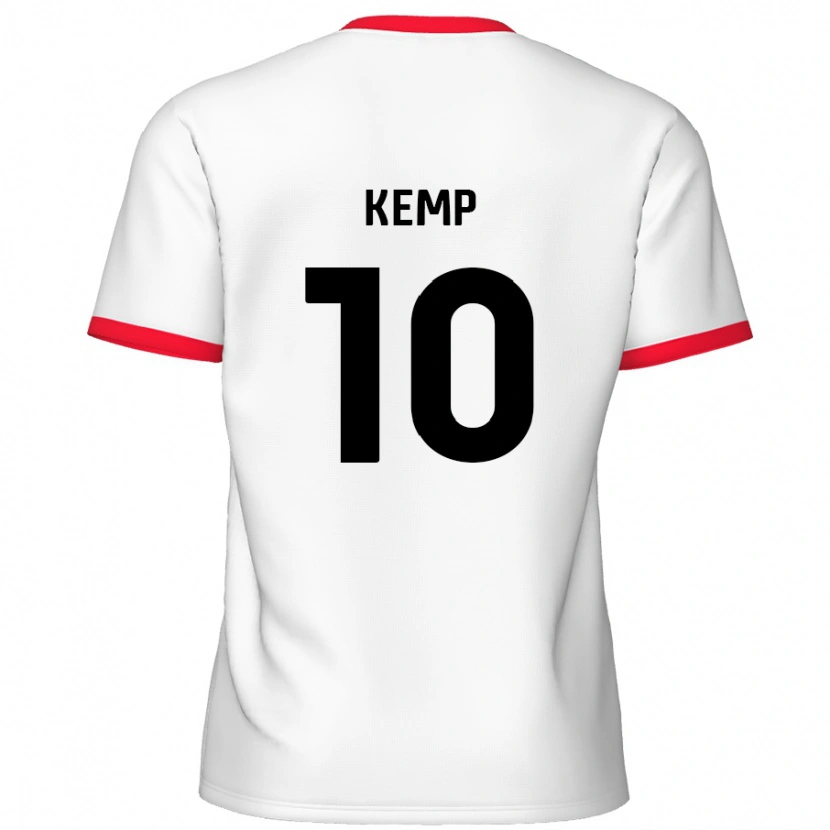 Danxen Kid Dan Kemp #10 White Red Home Jersey 2024/25 T-Shirt