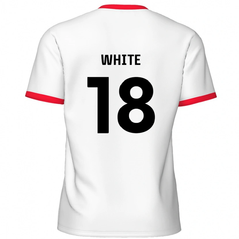 Danxen Kid Harvey White #18 White Red Home Jersey 2024/25 T-Shirt