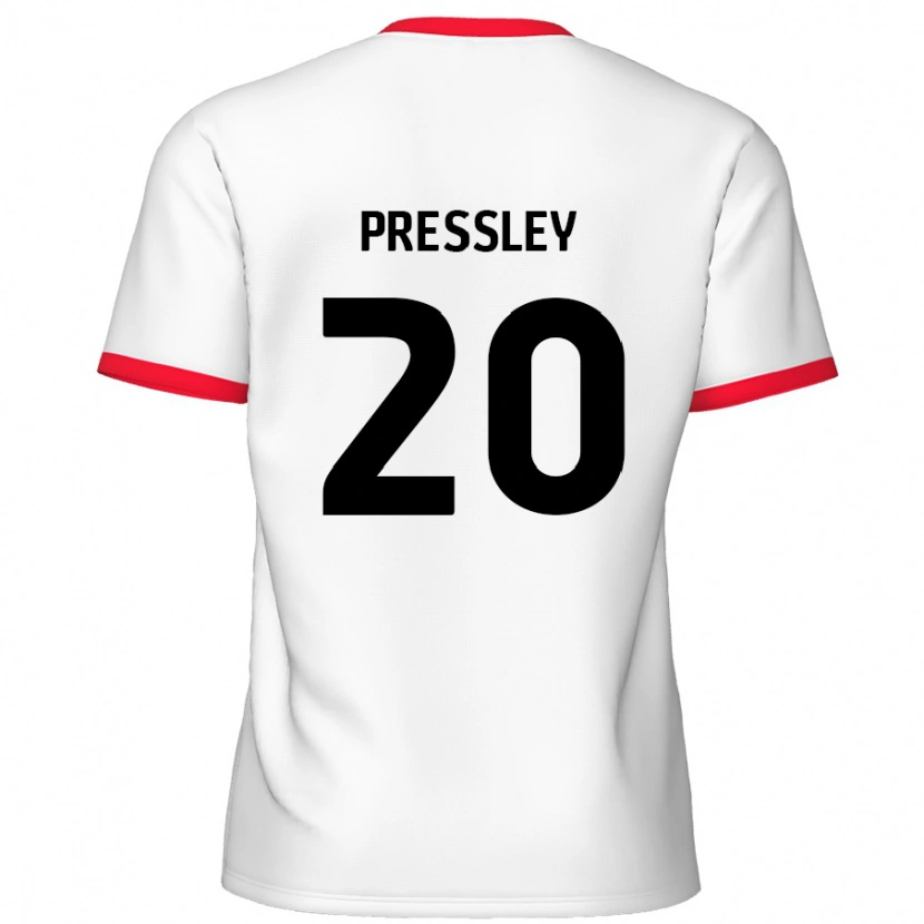 Danxen Kid Aaron Pressley #20 White Red Home Jersey 2024/25 T-Shirt