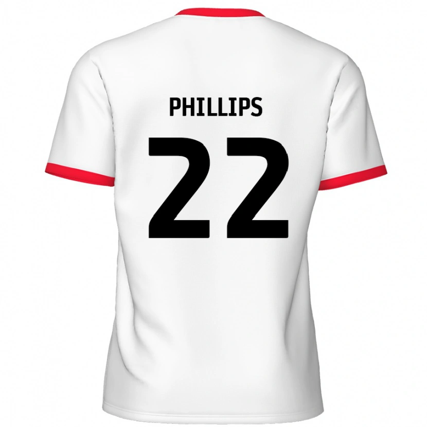 Danxen Kid Daniel Phillips #22 White Red Home Jersey 2024/25 T-Shirt