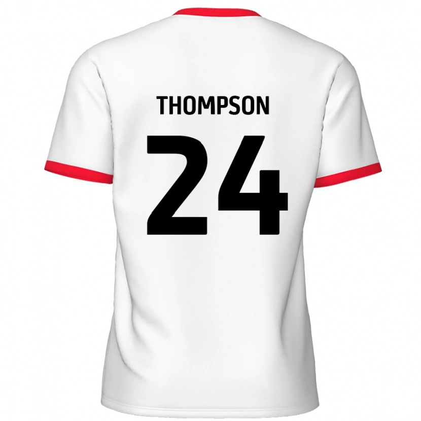 Danxen Kid Ben Thompson #24 White Red Home Jersey 2024/25 T-Shirt