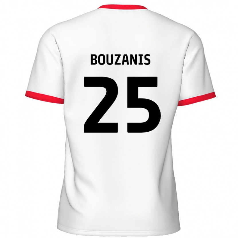 Danxen Kid Dean Bouzanis #25 White Red Home Jersey 2024/25 T-Shirt