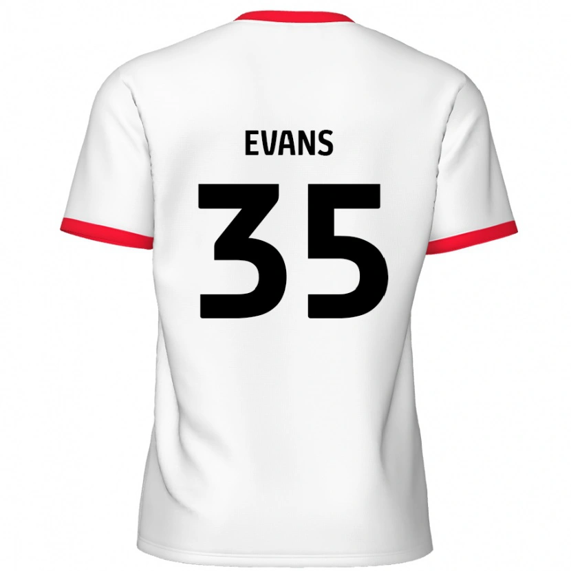 Danxen Kid Makise Evans #35 White Red Home Jersey 2024/25 T-Shirt