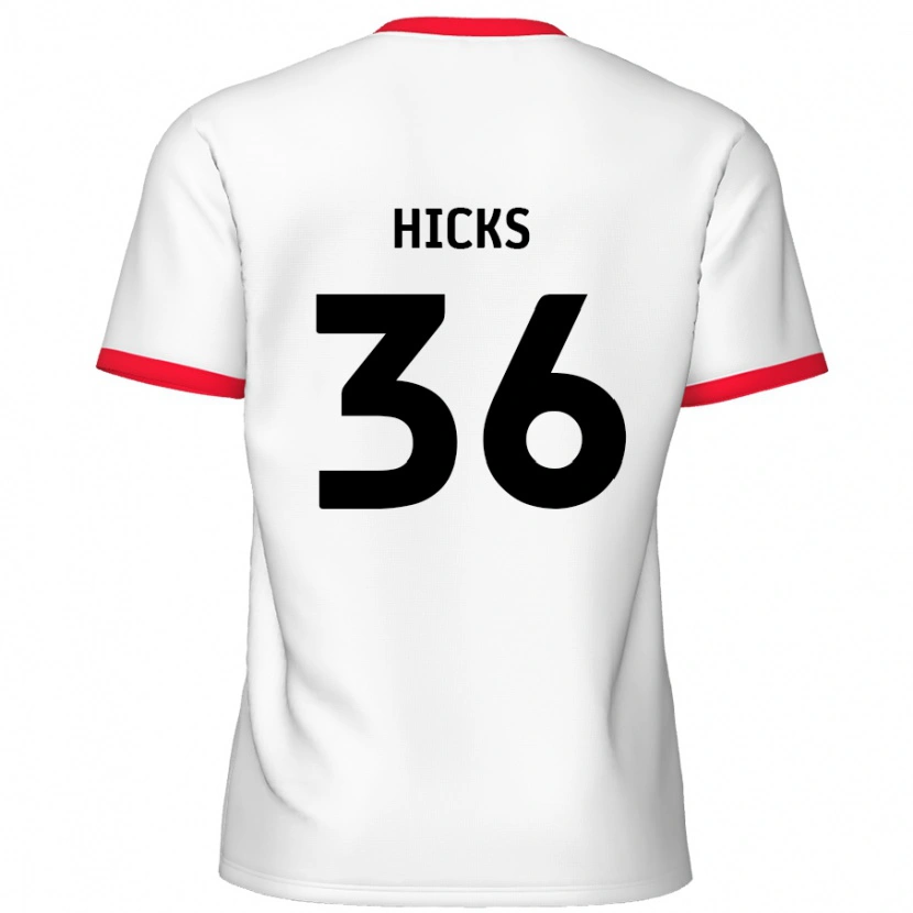 Danxen Kid David Hicks #36 White Red Home Jersey 2024/25 T-Shirt