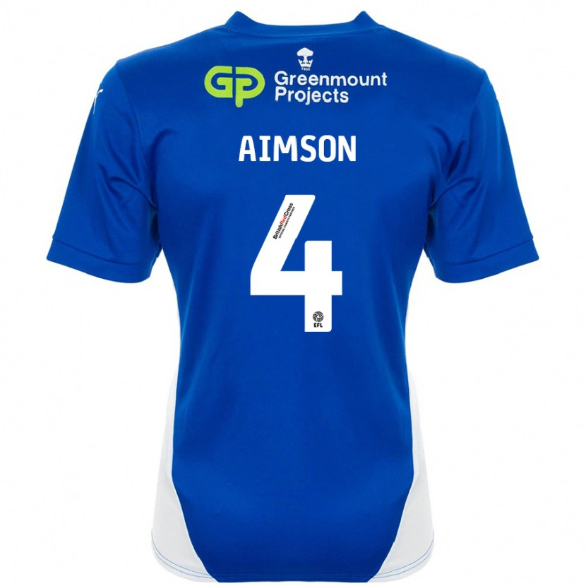 Danxen Kid Will Aimson #4 Blue White Home Jersey 2024/25 T-Shirt