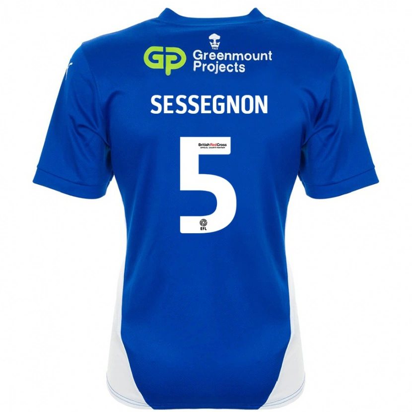 Danxen Kid Steven Sessegnon #5 Blue White Home Jersey 2024/25 T-Shirt