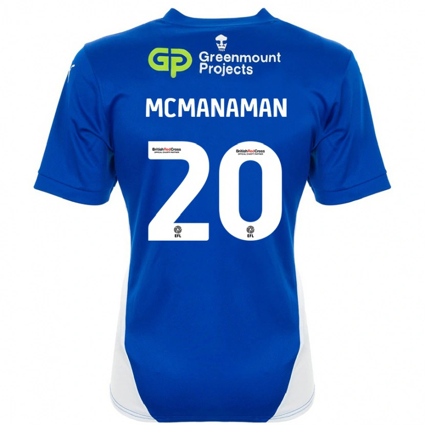 Danxen Kid Callum Mcmanaman #20 Blue White Home Jersey 2024/25 T-Shirt