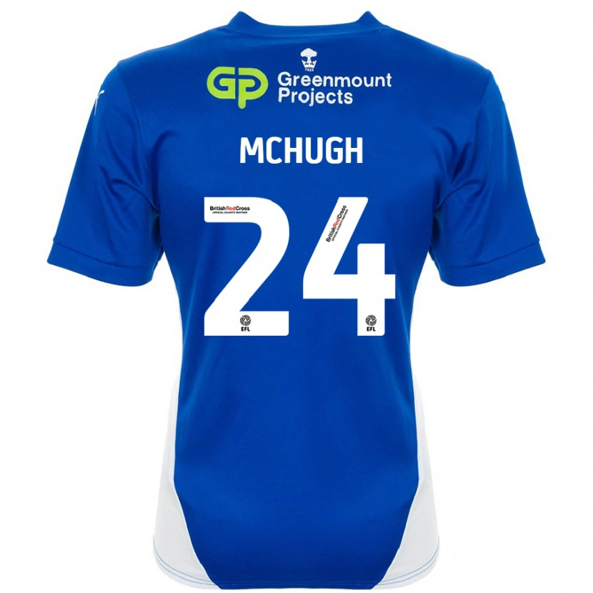 Danxen Kid Harry Mchugh #24 Blue White Home Jersey 2024/25 T-Shirt