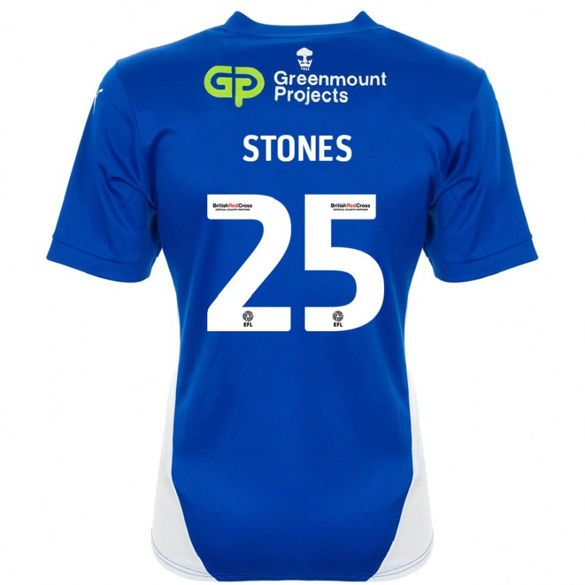 Danxen Kid Josh Stones #25 Blue White Home Jersey 2024/25 T-Shirt