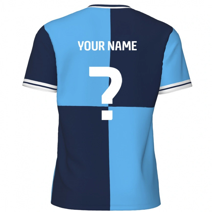 Danxen Kid Your Name #0 Sky Blue Dark Blue Home Jersey 2024/25 T-Shirt