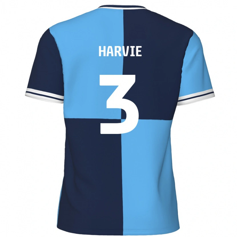 Danxen Kid Daniel Harvie #3 Sky Blue Dark Blue Home Jersey 2024/25 T-Shirt